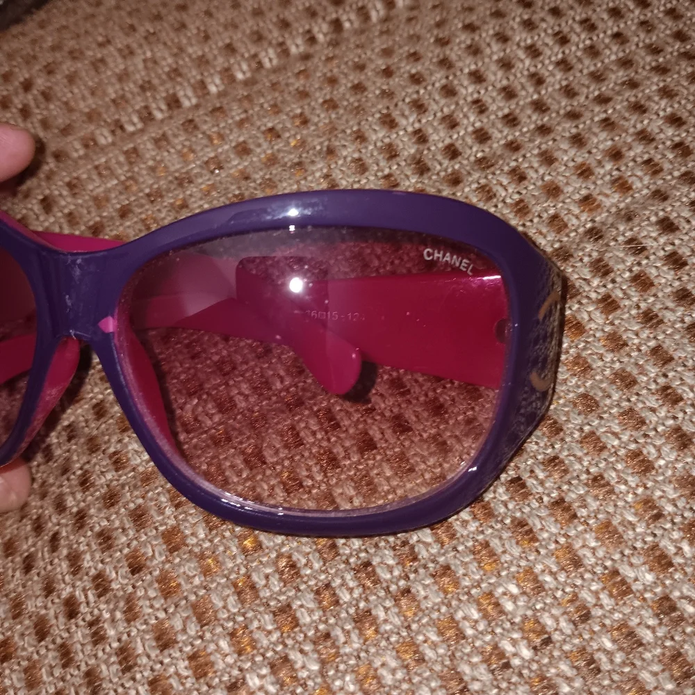 CHANEL Purple and Pink Gradient Women's Sunglasses